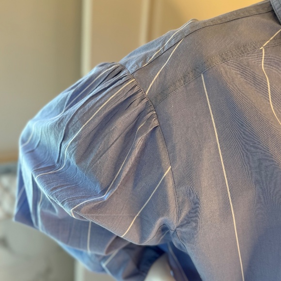 We The Free by Free People, Size M, Blue Pinstripe - Picture 5 of 11